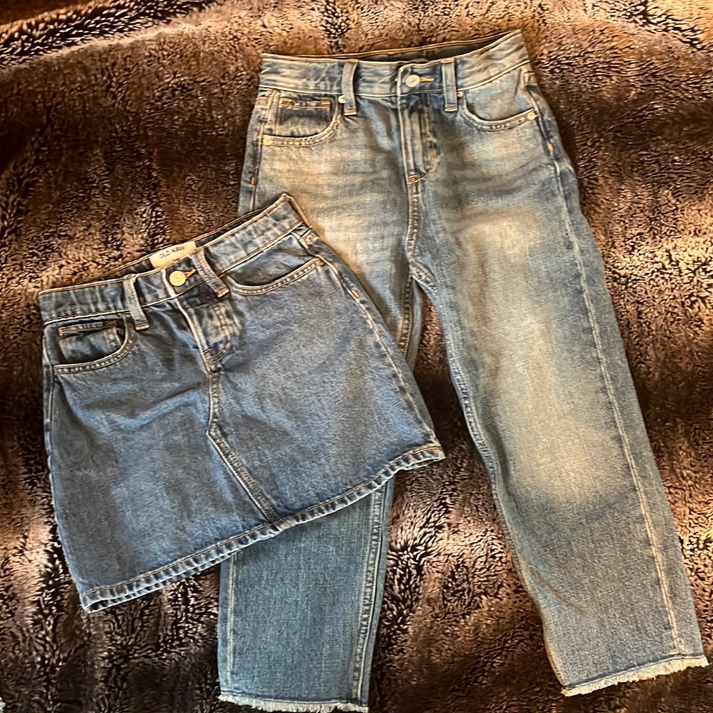 Old Navy girls skirt/ jeans bundle